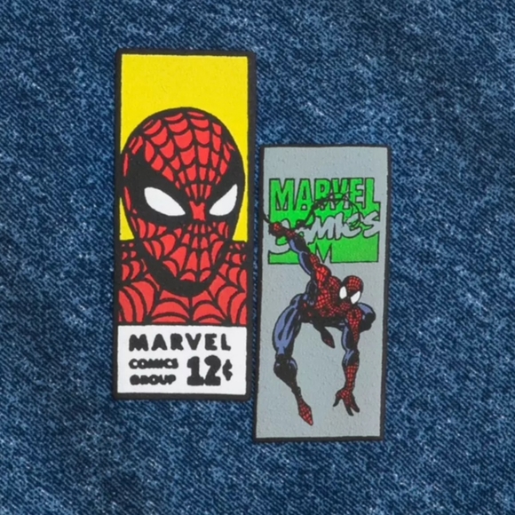 DISNEY Marvel Comics 60TH ANNIVERSARY Spiderman Hoodie with Vintage Patches - Picture 5 of 13